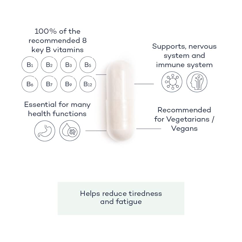 Vitamin B Complex+ Supplements – 8 Key B Vitamins for Optimal Cell Health – Energy Capsules FutureYou Cambridge buy supplements canada