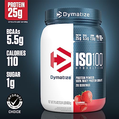 Dymatize ISO100 Hydrolyzed Protein Powder, 100% Whey Isolate Protein, 25g of Protein Dymatize buy supplements canada