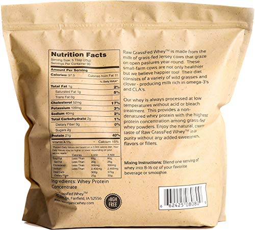 100% Raw Grass Fed Whey - Happy Healthy Cows, COLD PROCESSED Undenatured Raw Organic Whey buy supplements canada