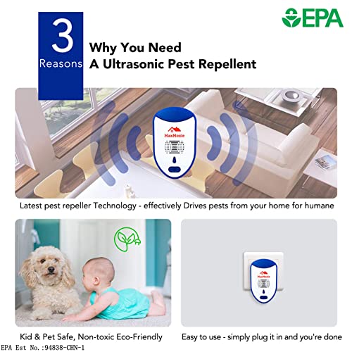 MaxMoxie Ultrasonic Pest Repeller, Humane Mice Control Electronic Insect MaxMoxie buy supplements canada