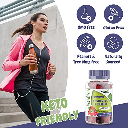 Fiber Prebiotic Gummies Sugar Free, Keto Friendly 2 Pack | Gut Cleansing, Digestive Health Health Supplied buy supplements canada