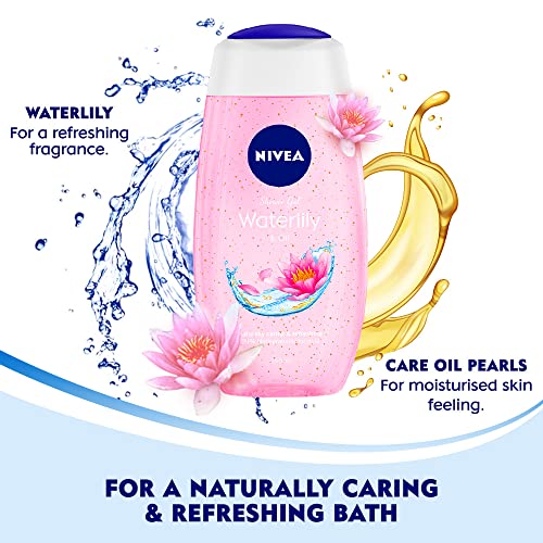Nivea Bath Shower Water Lily Oil, 250 ML, Moisturizing Skin Cleanser with Oil Pearls and Water Lily Fragrance NIVEA buy supplements canada