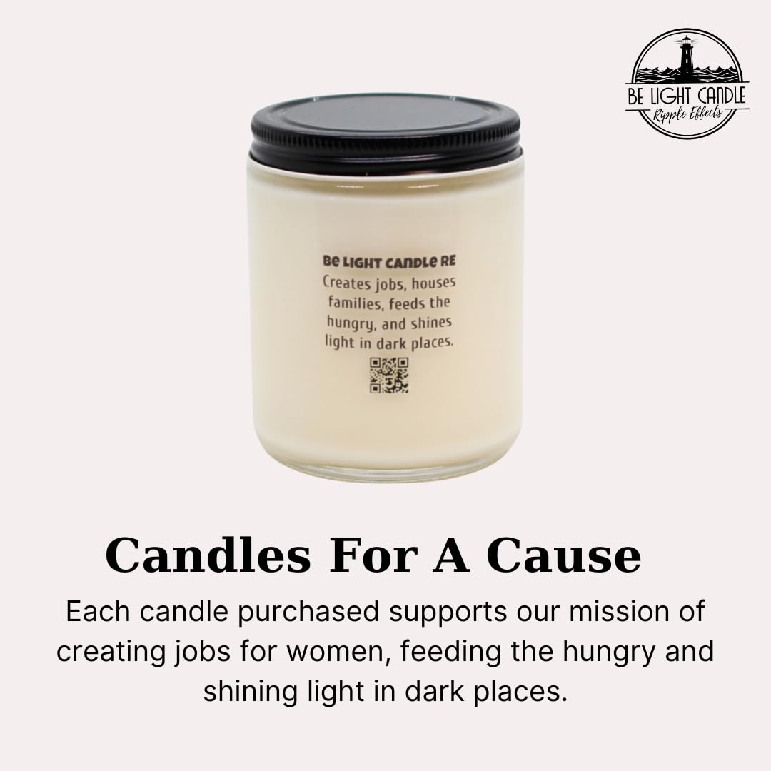 Stress Relief Candle | Purpose-Driven Soy Candles | Scented Candle for Home | 8oz Long Lasting Candle Be Light Candle RE buy supplements canada