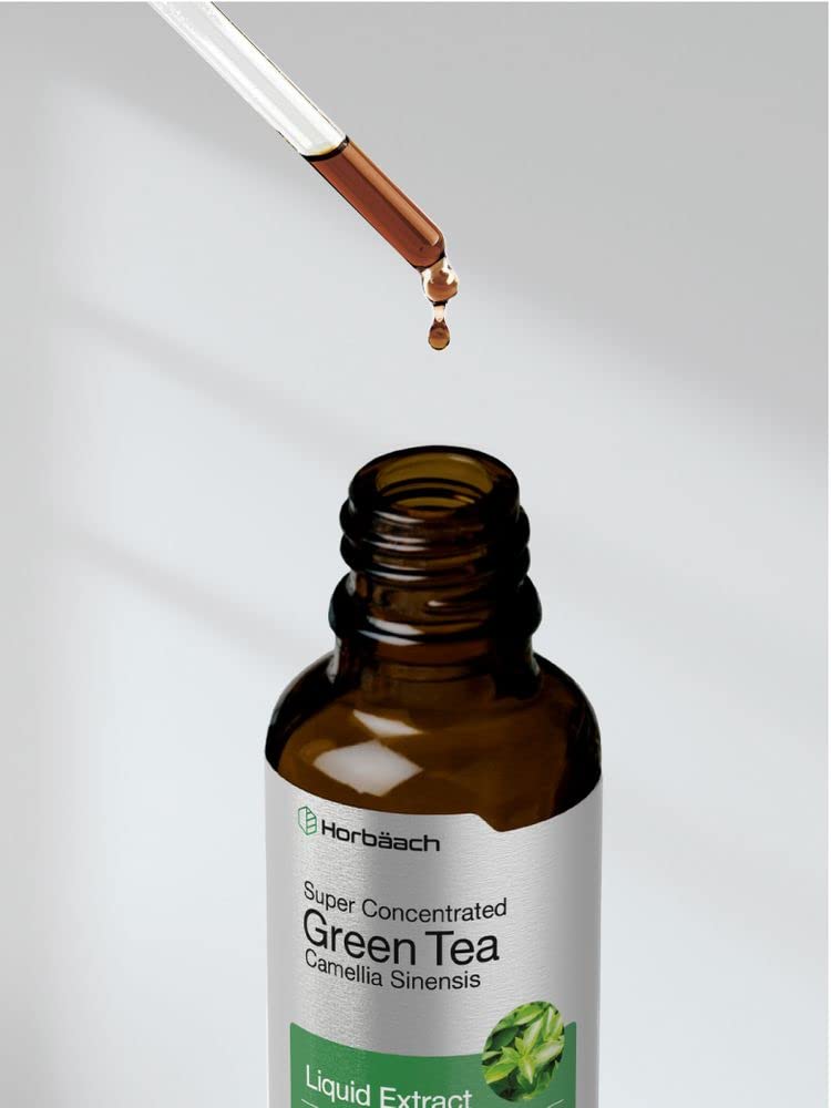 Green Tea Extract Liquid | 2 Fl Oz | Alcohol Free, Vegetarian Tincture | Super Concentrated Horbäach buy supplements canada