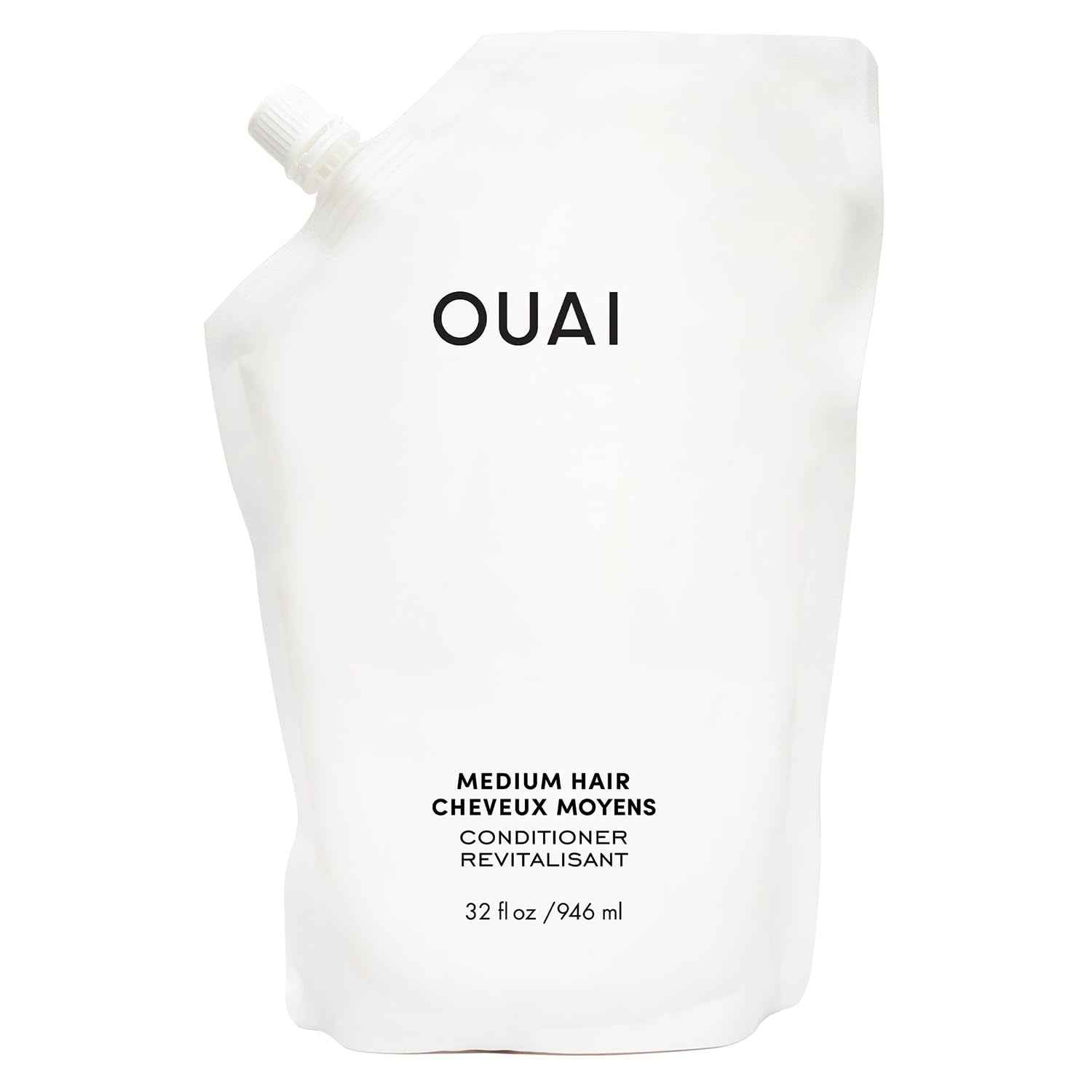 OUAI Medium Conditioner Refill - Hydrating Hair Conditioner with Coconut Oil, Babassu Oil, and Keratin - Strengthens, Repairs and Adds Shine - Paraben and Phthalate Free Hair Care Products (32 Oz) OUAI buy supplements canada