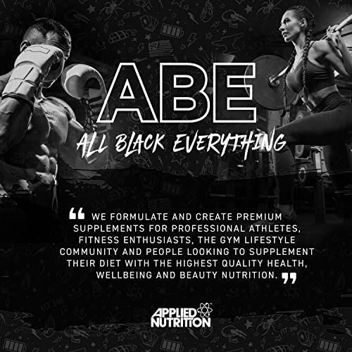 ABE All Black Everything Pre Workout Energy, Increase Physical Performance with Citrulline Applied Nutrition buy supplements canada
