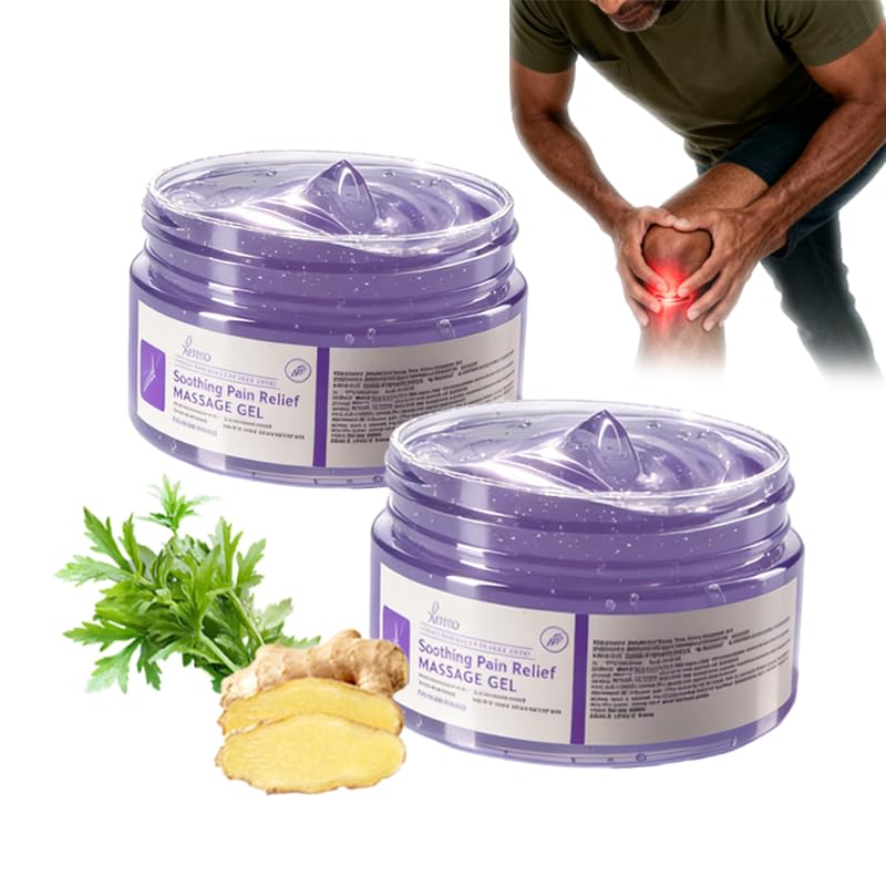 2 Tubes of Soothing Massage Gel, Suitable for Daily use - 3.53 oz. Provides Cooling Relief for Knees, Waist, Neck, Back, Shoulders, Hands, and feet. Contains Mugwort and Ginger extracts. XIFYHO buy supplements canada