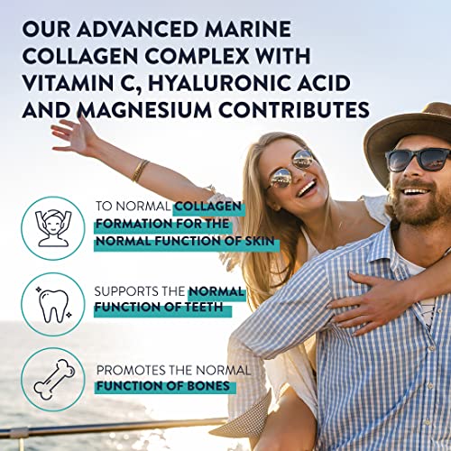 Marine Collagen Tablets for Women and Men with Hyaluronic Acid, Natural Vitamin C & Magnesium - with Pure Collagen peptides AAVALABS buy supplements canada