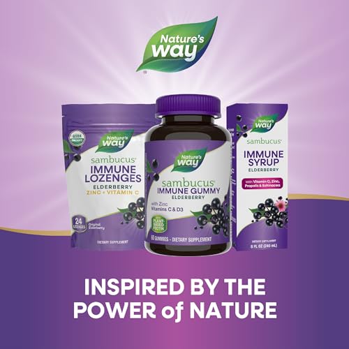 Nature's Way Sambucus Elderberry Immune Gummies, Daily Immune Support Nature's Way buy supplements canada