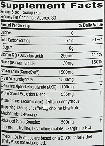 Six Star Pre-Workout Explosion, Fruit Punch, 0.45 Pound Six Star buy supplements canada