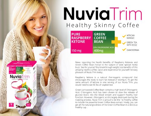 Nuvia Trim - Gourmet Instant Coffee for Weight Loss, with Garcinia Cambogia, Raspberry Nuvia buy supplements canada