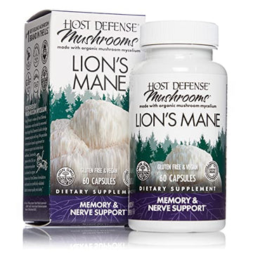 Host Defense, Lion's Mane Capsules, Promotes Mental Clarity, Focus and Memory Host Defense buy supplements canada