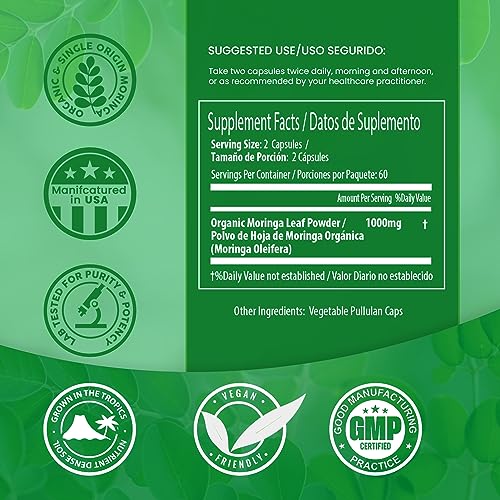 PURA VIDA Moringa Capsules Single Origin Moringa Powder Organic. Moringa Leaf PURA VIDA MORINGA buy supplements canada