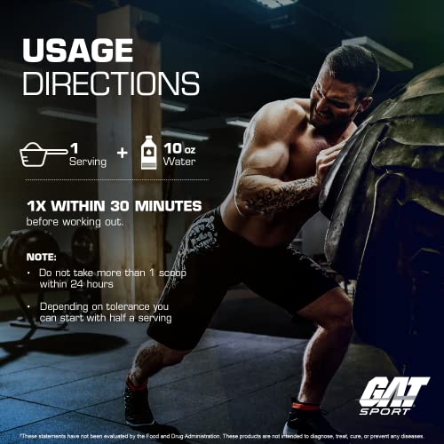 GAT SPORT NITRAFLEX Burn, Pre Workout Thermogenic Powder, Apple Melon, 30 Servings GAT SPORT buy supplements canada
