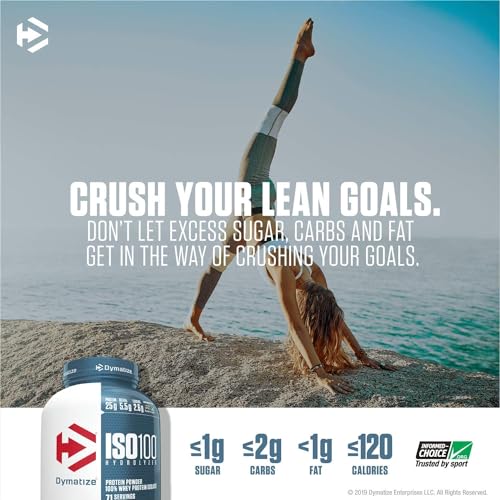 Dymatize ISO 100 Whey Protein Powder with 25g of Hydrolyzed 100% Whey Isolate Dymatize buy supplements canada