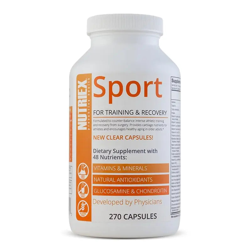 Nutriex Sport Comprehensive Multivitamin Supplement with Glucosamine & Chondroitin 270 Capsules Nutriex buy supplements canada