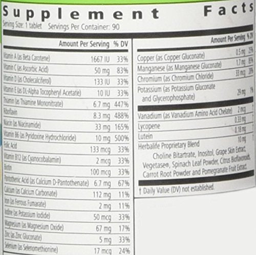 Herbal Life Formula 2 Multivitamin complex, 90 tablets Herbalife buy supplements canada