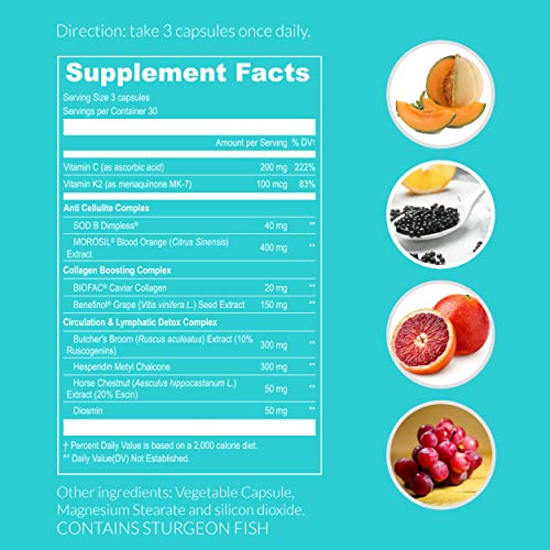 UpNourish Anti Cellulite Supplements - Varicose Veins Support, Restless Leg Relief UpNourish buy supplements canada