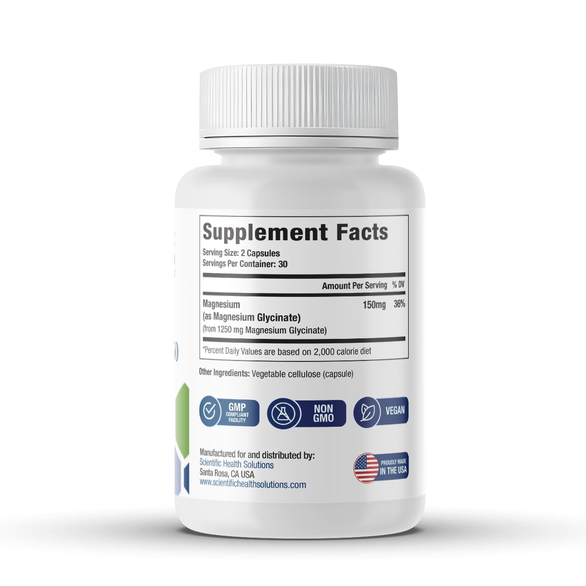 Scientific Health Solutions Magnesium Glycinate 150 mg – High‑Absorption Magnesium for Heart, Bone & Muscle Health – Supports Leg Cramps & Cardiovascular Function – Gentle on Stomach, Vegan, 60 Count Scientific Health Solutions buy supplements canada