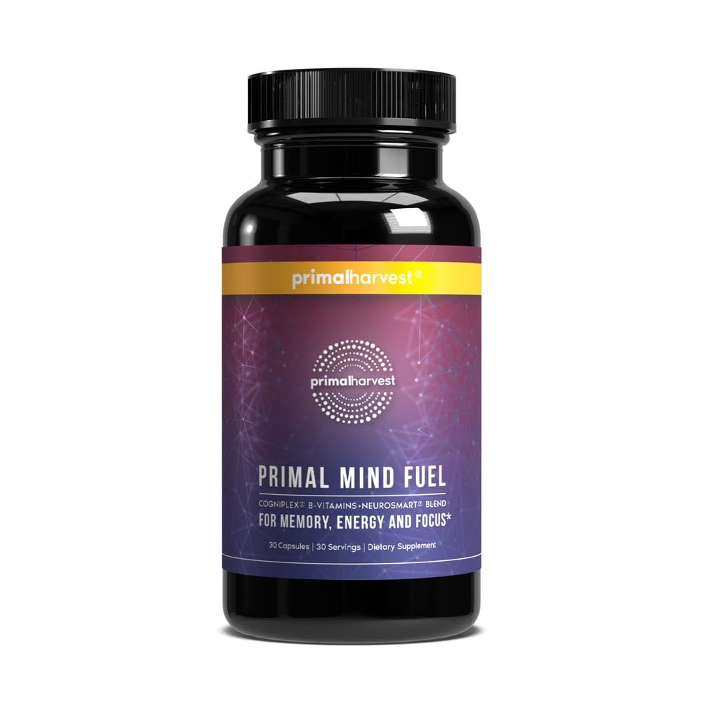 Brain Supplement by Primal Harvest, Primal Mind Fuel Brain Booster for Focus, Energy, Clarity, and Brain Health 30 Capsules Primal Harvest buy supplements canada