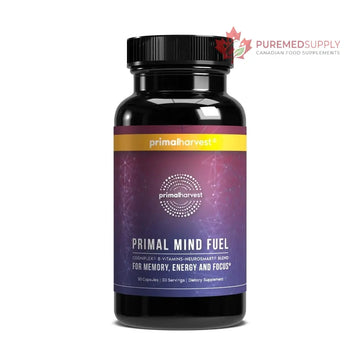 Brain Supplement by Primal Harvest, Primal Mind Fuel Brain Booster for Focus, Energy, Clarity, and Brain Health 30 Capsules Nootropics Brain Support Supplement for Men and Women Primal Harvest buy supplements canada