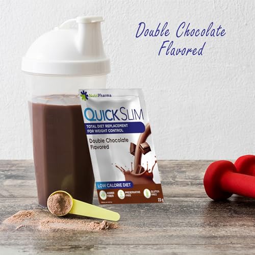 Quick Slim Meal Replacement Shake for Weight Loss, 30 Servings, 20g Protein, 27 Vitamins NUTRIPHARMA Quick Slim buy supplements canada