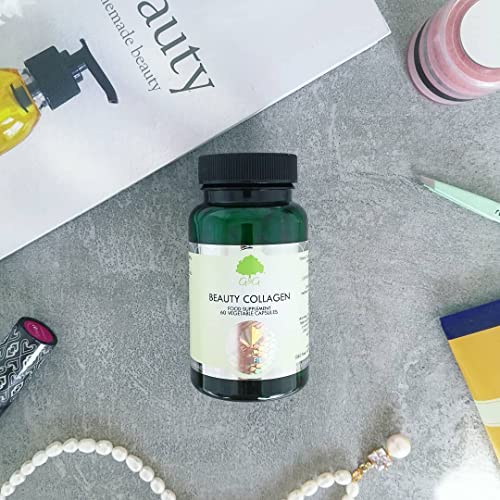 Beauty Collagen | Collagen & Hyaluronic Acid Supplement | 60 Capsules | Hydrolysed Marine Collagen G&G Vitamins buy supplements canada