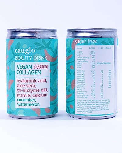 Eauglo- Cucumber & Watermelon Vegan Collagen Beauty Drink, Anti-Ageing & Radiant Skin EauGlo buy supplements canada