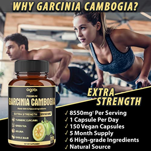 Premium Garcinia Cambogia 20:1 Extract Capsules 8550 mg - with Green Tea, Arjuna agobi buy supplements canada