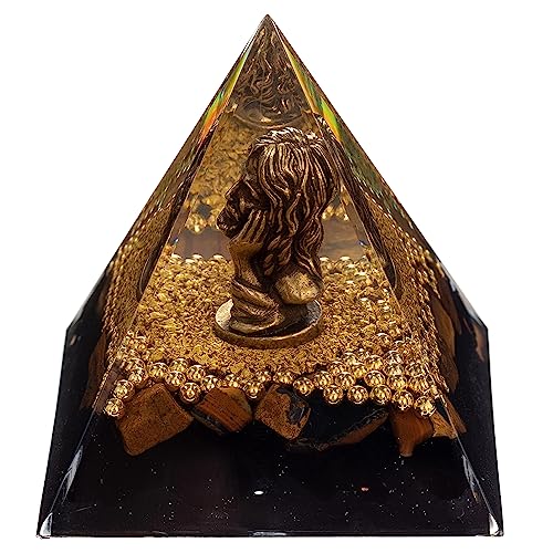 FENGSHUI-CAISHEN Mini Jesus Figurine in Healing Crystal Orgone Pyramid - Obsidian Tiger's Eye FENGSHUI-CAISHEN buy supplements canada