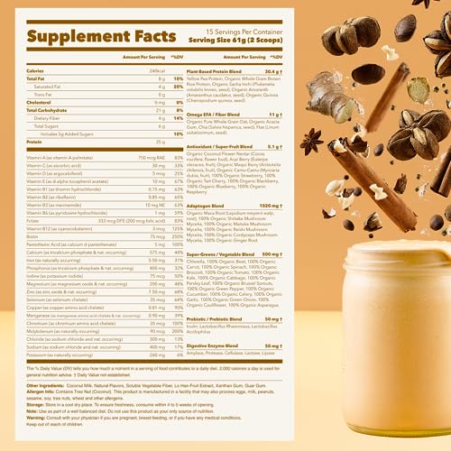 Ka’Chava All-In-One Nutrition Shake Blend, Chai, 85+ Superfoods, Nutrients & Plant-Based Ka'Chava buy supplements canada