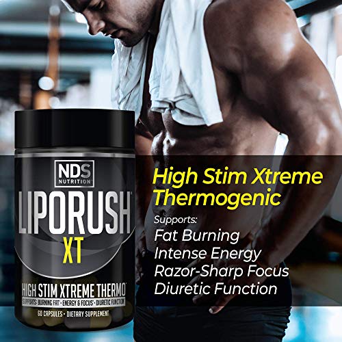 LIPORUSH NDS Nutrition XT - Concentrated Thermogenic with L-Carnitine & Teacrine LIPORUSH buy supplements canada
