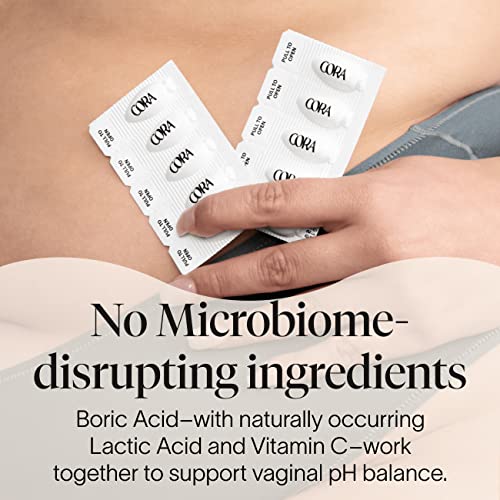 Cora Boric Acid Suppositories | Vaginal Suppository | pH Balance | Prevent Imbalance and Irregular Odor Cora buy supplements canada