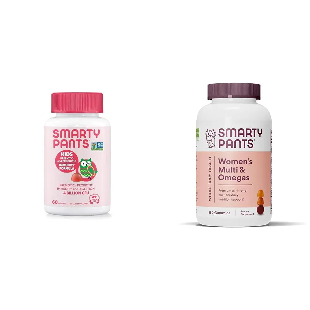 SmartyPants Kids Probiotic Immunity Gummies: Prebiotics & Probiotics for Digestive Health & Women's Multivitamin Gummies: Omega 3 Fish Oil (EPA/DHA) SmartyPants buy supplements canada