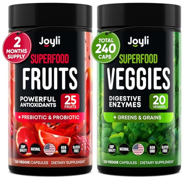 Fruits and Veggies Supplement - High Fiber Supplement for Immunity, Gut & Energy JOYLI Nutrition buy supplements canada