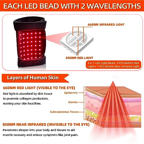 UTK Red Light Therapy for Body, 162Pcs 660nm Red Light & 54Pcs 850nm Near Infrared Light Therapy Belt UTK buy supplements canada