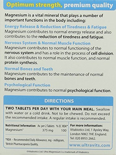 Vitabiotics Ultra Magnesium Tablets, Pack of 60 Vitabiotics Ultra buy supplements canada
