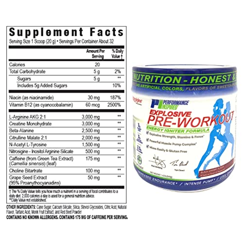 PERFORMANCE INSPIRED Nutrition Pre-Workout Powder - Contains Citrulline - Nitrosigine PERFORMANCE INSPIRED buy supplements canada