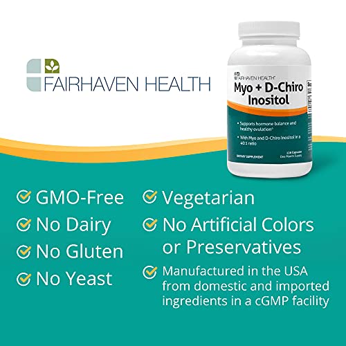 Fairhaven Health Myo-Inositol and D-Chiro Inositol Supplement | 40:1 Ratio | Female Fairhaven Health buy supplements canada