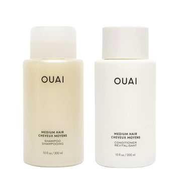 OUAI Medium Hair Shampoo and Conditioner Set - Sulfate-Free Shampoo and Conditioner for Women & Men - Made with Keratin, Shea Butter & Avocado Oil - Free of Parabens & Phthalates (10 Fl Oz) OUAI buy supplements canada