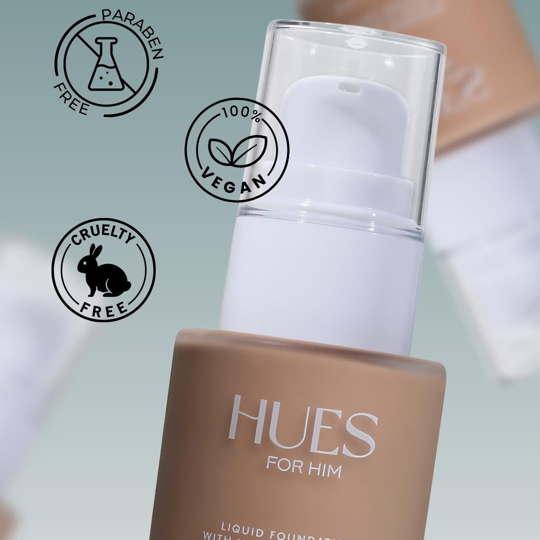 Hues for Him Foundation for Men – Full-Coverage, Lightweight & Hydrating Fit | Natural Coverage | Oil Control & Perfect Fit for Men’s Faces | Available in 4 Shades | Fresh Canvas, .67oz HUES FOR HIM buy supplements canada