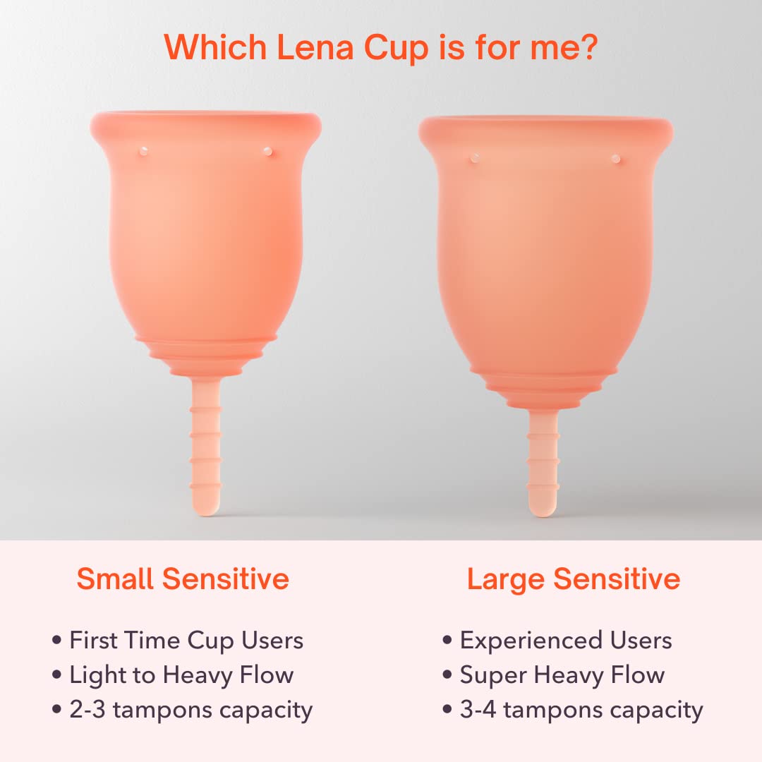 Lena Sensitive Menstrual Cup | Reusable Beginner Period Cup | Wear for 12 Hours Lena buy supplements canada