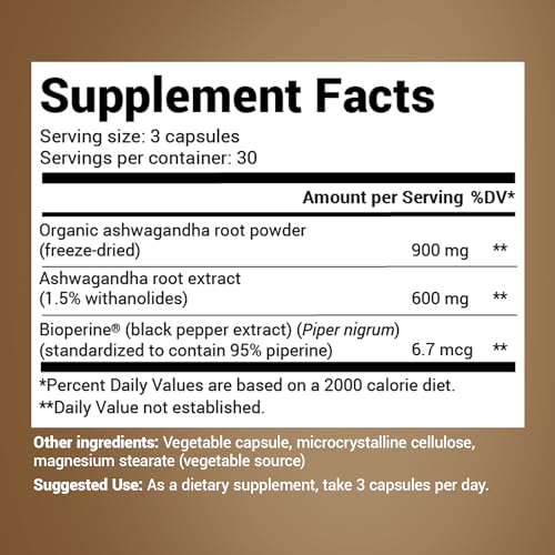 Dr. Berg Ashwagandha Capsules 1500mg - Includes Organic Ashwagandha Root Dr. Berg Nutritionals buy supplements canada