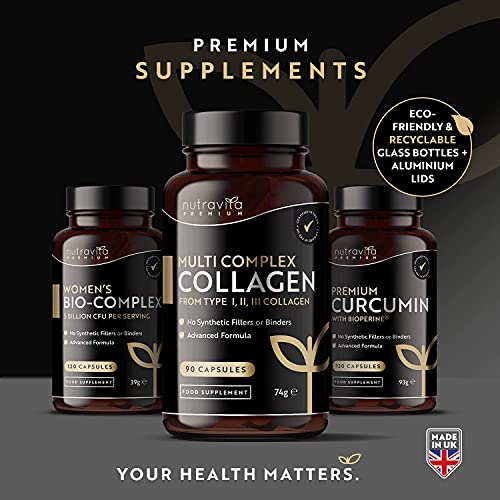 Premium Multi Collagen Protein Capsules with Type I, II, III - Includes Hydrolysed Grass Nutravita buy supplements canada