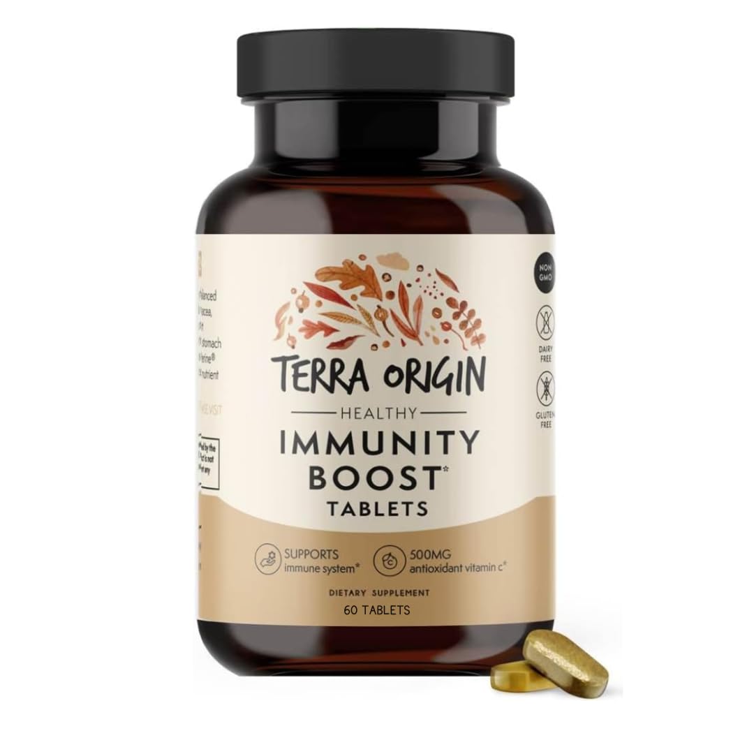 TERRA ORIGIN Immune Support Supplement | 60 Tablets | Immune System Booster for Adults* | BioPerine, Vitamin C, D, Zinc, Echinacea | Non GMO, Gluten Free, Dairy Free, Made in USA TERRA ORIGIN buy supplements canada