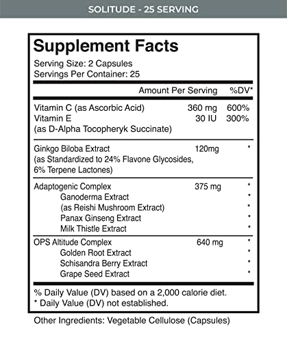 MTN OPS Solitude High-Altitude Performance Supplement (25 Servings), Black, One Size MTN OPS buy supplements canada