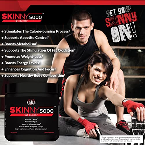 Saba Skinny 5000 -Fat Loss -Weight Loss-Appetite Control -Mild Jitter-Free Energy- Focus Saba buy supplements canada