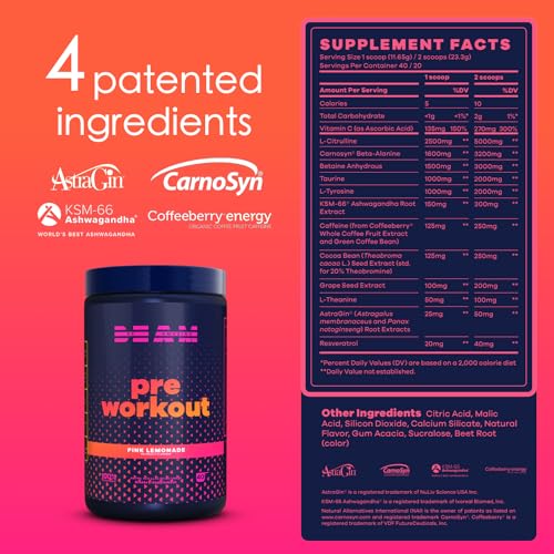 BEAM Be Amazing Vegan Pre-Workout Powder | Energy Booster Powdered Drink with All BEAM buy supplements canada