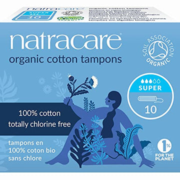 Natracare Non-Applicator 100% Organic Cotton Tampons, Super, Totally Chlorine Free, Biodegradable NATRACARE buy supplements canada