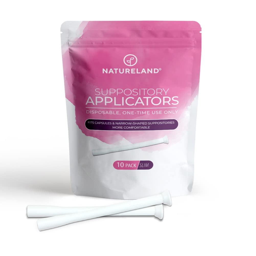 Natureland [10 Pack] Vaginal Suppository Applicators for Women, Soft Tip Auxiliary Tool for Pills Natureland buy supplements canada